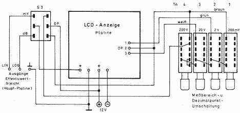 Verdrahtung LCD-Anzeige